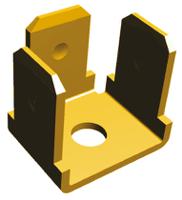 62261-1 TE Connectivity FASTON .250 Uninsulated Male Spade Connector, PCB Tab, 6.35 x 0.81mm Tab Size
