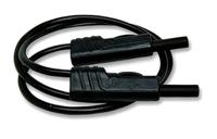 973644100 Hirschmann Test & Measurement, 16A, 30 V ac, 60V dc, Black, 250mm Lead Length