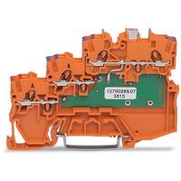 2000-53721102-953 WAGO 2000-5372/1102-953 TOPJOB S Series Orange, 1mm², 3-Level, Push-In Cage Clamp Termination