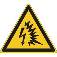 198365 Brady Self-Adhesive Electrical Hazard Warning Sign