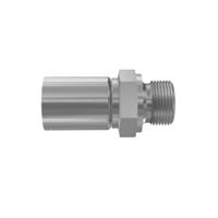 1d948-8-6 Parker Crimped Hose Fitting 3/8 in Hose to Push In 1/2 in, 1D948-8-6