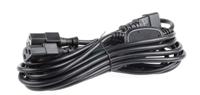 178-9807 RS PRO Straight IEC C13 x 3 Socket to Straight IEC C14 Plug Power Cord, 3m