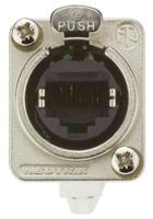 ne8fdv-yk Neutrik etherCON Series Female RJ45 Connector, Cable Mount, Cat5e Straight 1 Port 8 -Way