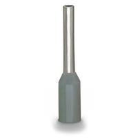 216-262-1 WAGO, 216 Insulated Ferrule, 18mm Pin Length, 3.3mm Pin Diameter, Grey