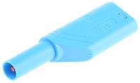 934099102 Hirschmann Test & Measurement Blue Male Banana Plug, 4 mm Connector, Screw Termination, Nickel Plating