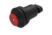 09-rs12032022m000 EAO Series 09 Series Illuminated Push Button Switch, Momentary, Panel Mount, 30mm Cutout, 1 NO, Red LED, 24V dc, IP67