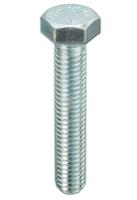286-6890 RS PRO Bright Zinc Plated Steel, Hex Setscrew, M10 x 60mm