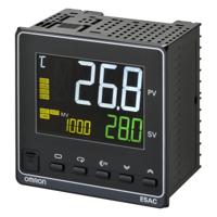 e5ac-rr4a5m-000 Omron E5AC Panel Mount PID Temperature Controller, 96 x 96mm 2 Input, 4 Output Relay, 100 → 240 V ac Supply Voltage