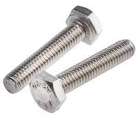 520-037 RS PRO Plain Stainless Steel, Hex Bolt, M4 x 20mm