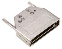 8655mh2511lf Amphenol FCI 8655MH Series Die Cast Zinc D-sub Connector Backshell, 25 Way, Strain Relief
