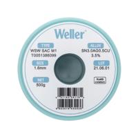 t0051386099 Weller Wire, 1.6mm Lead Free Solder, 217-221°C Melting Point