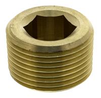 0205-27-00 Legris Brass Pipe Fitting, Straight Threaded Plug, Male R 3/4in