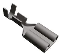 6-160432-3 TE Connectivity FASTON .250 Uninsulated Female Spade Connector, Receptacle, 6.35 x 0.81mm Tab Size, 0.5mm² to 1.5mm²