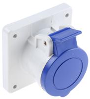 4231663 Scame IP44 Blue Panel Mount 2P + E Industrial Power Socket, Rated At 16A, 230 V