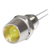 ind513113-led-yl CAMDENBOSS 513 Series Yellow Panel Mount Indicator, 5V, 8mm Mounting Hole Size, Lead Wires Termination