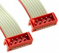 2205062-1 TE Connectivity Micro-MaTch Series Flat Ribbon Cable, 8-Way, 1.27mm Pitch, 75.5mm Length, Micro-MaTch IDC to