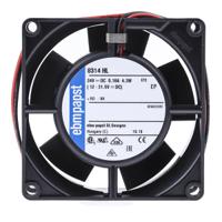 8314hl ebm-papst 8300 Series Axial Fan, 24 V dc, DC Operation, 67m³/h, 4.3W, 80 x 80 x 32mm