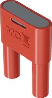 664012-22 Staubli Red Plug 4 mm Test Plug & Socket, 32A, 1kV, Nickel Plating
