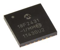 pic18f2431-imm Microchip, 8 bit PIC, PIC18F2431 Microcontroller, 40 MHz, 16kB FLASH, 28-Pin QFN