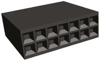 1-87456-0 TE Connectivity, AMPMODU MOD IV Female Connector Housing, 2.54mm Pitch, 14 Way, 2 Row