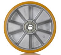 itp200x50-20-flat Tente Yellow Polyurethane Corrosion Resistant Trolley Wheel, 1600kg