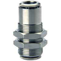 6590-8 Camozzi 6000 Series Bulkhead, 8 mm to 8 mm, Tube-to-Tube Connection Style, 6590 8
