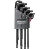 89sjp8apf Facom 8-Piece Torx Key Set, T10 - T15 - T20 - T25 - T27 - T30 - T40 - T45 Size, L Shape, Long Arm