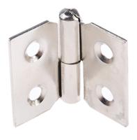 293-7780 Pinet Steel Butt Hinge with a Lift-off Pin, Screw Fixing, 30mm x 40mm x 1.2mm