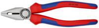 03-02-200 Knipex Combination Pliers, 205 mm Overall, Straight Tip