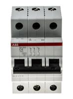 2cds213001r0064-sh203-c6 ABB Compact Home SH200 MCB, 3P, 6A Curve C, 440V AC, 6 kA Breaking Capacity