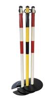 204-1767 RS PRO Red & White Steel Barrier Post