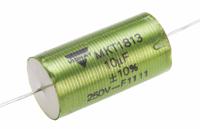 mkt1813610255 Vishay MKT 1813 Metallised Polyester Film Capacitor, 160 V ac, 250 V dc, ±10%, 10μF, Through Hole