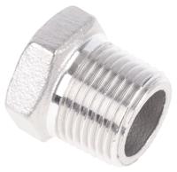 499-3401 RS PRO Stainless Steel Pipe Fitting Hexagon Plug, Male R 3/8in
