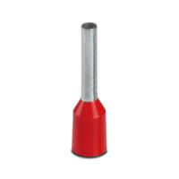 1208982 Phoenix Contact, AI Insulated Ferrule, 1.5mm Pin Diameter, Red