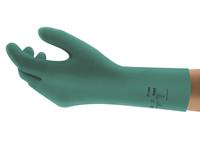 37300080 Ansell AlphaTec 37-300 Green Nitrile Work Gloves, Size 8, Nitrile Coating