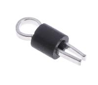 262-2214 RS PRO 1.32mm Black Terminal Post