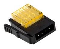 37104-b163-00e-mb 3M 4-Way IDC Connector Plug for Cable Mount, 1-Row