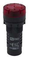 909-2569 RS PRO, Panel Mount Red LED Pilot Light, 22mm Cutout, IP30, Round, 230V ac