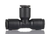 3104-06-00 Legris LF3000 Series Tee Tube-to-Tube Adaptor Push In 6 mm, Push In 6 mm to Push In 6 mm, Tube-to-Tube Connection Style