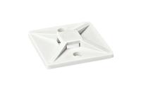 151-28359-mb3-pa66-wh HellermannTyton White Cable Tie Mount 19 mm x 19mm, 4.1mm Max. Cable Tie Width