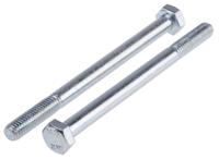 917-3129 RS PRO Bright Zinc Plated Steel, Hex Bolt, M6 x 80mm