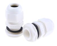 ngm16-wht HellermannTyton NGM Series White Nylon Cable Gland, M16 Thread, 5mm min., 10mm max., IP68