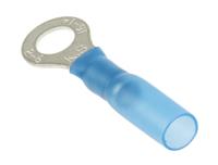 178-8430 RS PRO Insulated Ring Terminal, 6.4mm Stud Size, 1.5mm² to 2.5mm² Wire Size, Blue