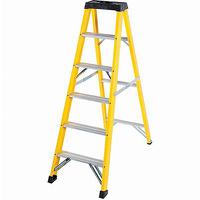 285-156 RS PRO Fibreglass 6 steps Step Ladder, 2.529m open length