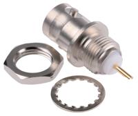 j01003a0619 Telegartner, Jack Panel Mount BNC Connector, 75Ω, Solder Termination, Straight Body