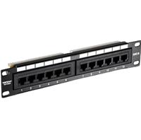 tc-p12c6 Trendnet TC Series Cat6 12 Port RJ45 Patch Panel Unshielded Black