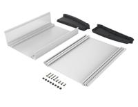 92865250mt6-atph-1865-0250 Bopla Alu-Topline Series Black, Natural Anodised ABS, Aluminium Desktop Enclosure, Sloped Front, 250 x 181.2 x 68.2mm