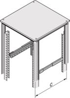 28127001 nVent SCHROFF 28127 Series Slide Rail, 560mm L