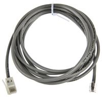 439-0111 RS PRO Male RJ11 to Male BT Telephone Extension Cable, Grey Sheath, 3m
