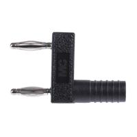 639845-21 Staubli Black Male Banana Plug, 2mm Connector, Plug In Termination, 10A, 30 V, 60V dc, Silver Plating
